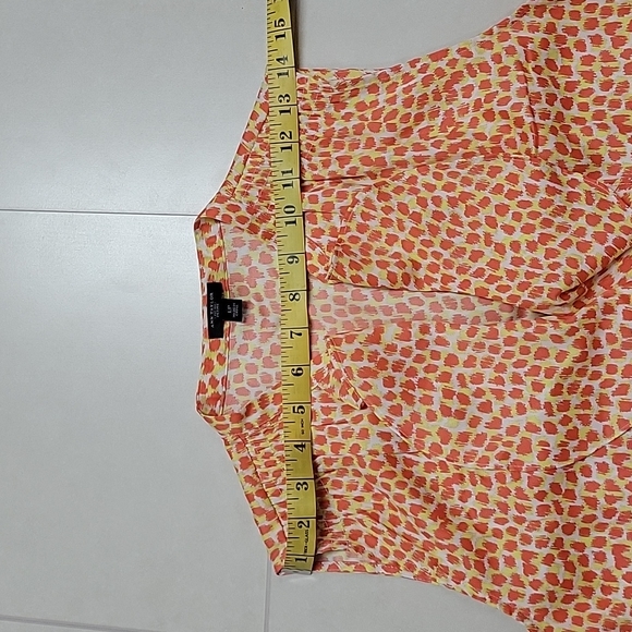 Ann Taylor Petite L Sleeveless Dress Shirt Animal Print - Picture 11 of 13